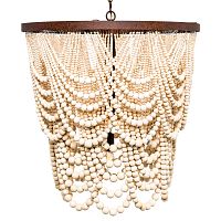 люстра «вандербилт» бусины из древесины нанизанные на нити в Королёве
