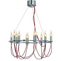 подвесная люстра divinare capillari 8777/02 lm-12 красная в Королёве