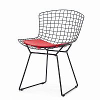 стул bertoia side кожаный standart черный в Королёве
