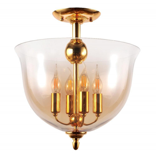 потолочный светильник crystal lux atlas pl4 gold в Королёве