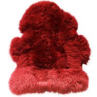 меховой коврик из овчины вишня 95х55 см в Королёве