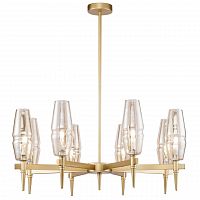 подвесная люстра maytoni lita h002pl-08g янтарная в Королёве