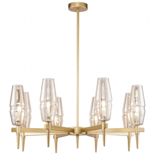 подвесная люстра maytoni lita h002pl-08g янтарная в Королёве