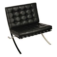кресло barcelona style chair черное в Королёве