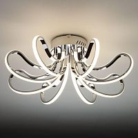 потолочный светодиодный светильник eurosvet lilium 90079/8 хром в Королёве