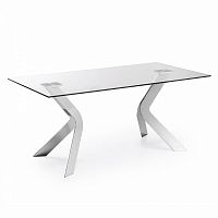 стол virginia 180x90 хром clear c103c07 от la forma (ex julia grup) в Королёве