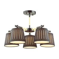 потолочная люстра odeon light nicola 4110/5 черная в Королёве