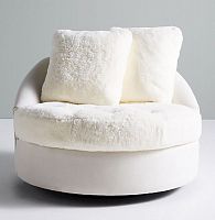 диван wool barwick swivel круглый белый в Королёве