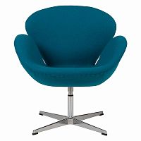 кресло swan chair темно-голубое в Королёве