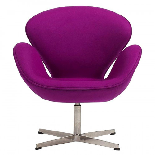 кресло swan chair кашемир лиловое в Королёве