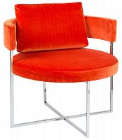 кресло sirio velvet orange оранжевое в Королёве