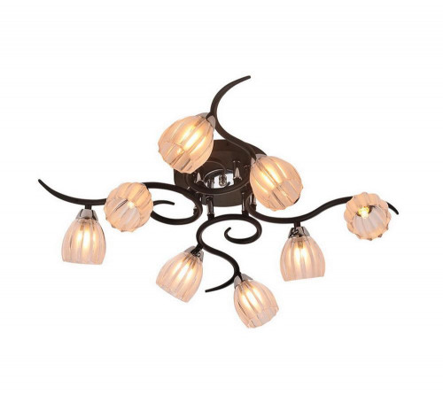 потолочная люстра idlamp raymond 213/8pf-blackchrome в Королёве