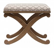 табурет деревянный мягкий x-leg stool коричневый в Королёве