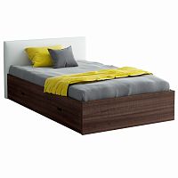 кровать полутораспальная 120х200 коричневая city brown в Королёве