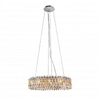 подвесная люстра crystal lux lirica sp10 d610 chrome в Королёве