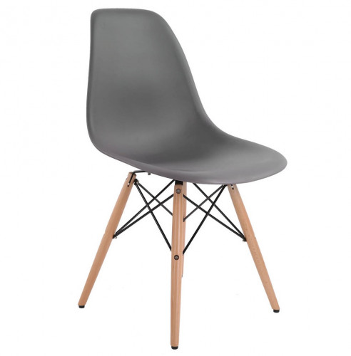 стул деревянный pc-015 серый (eames style) в Королёве