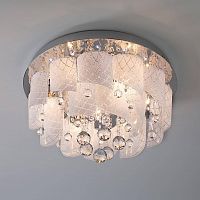 потолочная люстра eurosvet cascade 80117/8 хром/белый в Королёве