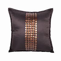 декоративная подушка handwork exclusive квадратная коричневая в Королёве