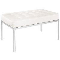 скамья bench белая кожа в Королёве