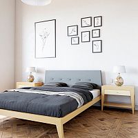 кровать полутораспальная 140x200 светло-коричневая fly soft в Королёве