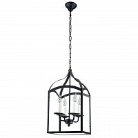 дизайнерская подвесная люстра spot light cage 9500404 черная в Королёве