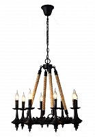 подвесная люстра divinare dora 8121/01 lm-8 черная в Королёве