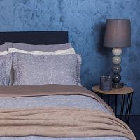 комплект постельного белья decoflux сатин 1.5 спальный versaille grey в Королёве