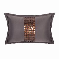 декоративная подушка handwork exclusive прямоугольная темно-серая в Королёве