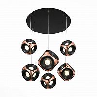 подвесная светодиодная люстра st luce cratere sl948.303.07 черная в Королёве
