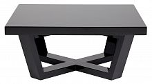 стол журнальный oak black varnish чёрный, лак в Королёве