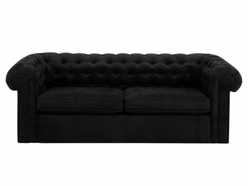 диван chesterfield прямой черный в Королёве