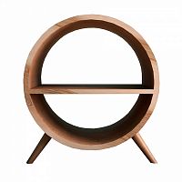 тумба ellipse круглая с полкой орех в Королёве