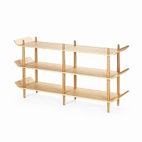 стеллаж bentwood двойной светло-коричневый в Королёве