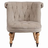 кресло amelie french country chair серо-бежевое в Королёве