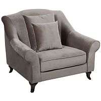кресло prime minister velvet pale brown серое в Королёве
