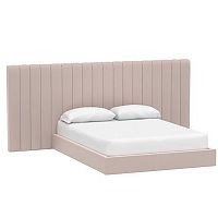 кровать двуспальная с большой спинкой 180x200 розовая avalon extended в Королёве