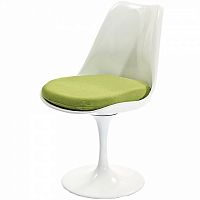 стул eero saarinen style tulip chair зеленая подушка в Королёве