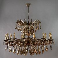подвесная люстра ambiente leon 2128/12+12 pb tear drop бронза в Королёве