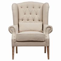кресло wing back armchair белый лен в Королёве