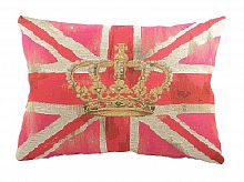 большая подушка с британским флагом crown pink в Королёве