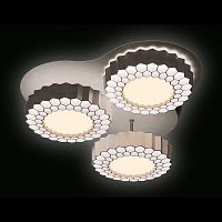 потолочная светодиодная люстра ambrella light orbital high-tech fh12/3 wh 96w d500 в Королёве