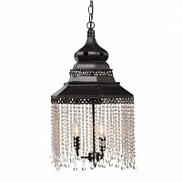 люстра подвесная черная с хрустальными подвесками chandelier в Королёве