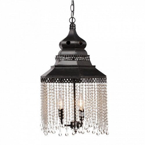 люстра подвесная черная с хрустальными подвесками chandelier в Королёве