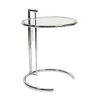 стол журнальный eileen gray style cocktail table e-1027 прозрачный в Королёве