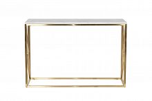 консоль белая с золотыми ножками bianco namibia 120x40x78 см в Королёве