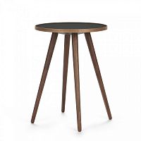 стол кофейный sputnik высота 55 black and brown коричневы в Королёве