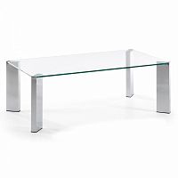 журнальный столик corner 110x60 со стеклянной столеницей c363c07 от la forma (ex julia grup) в Королёве