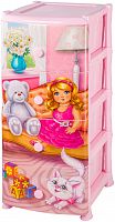 комод 4-х секционный 40х48х95 см violet кукла в Королёве