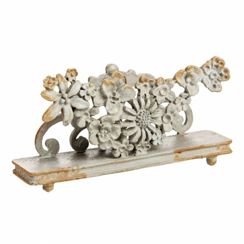 подставка для визиток pewter flower серая в Королёве