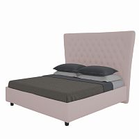 кровать двуспальная 160х200 пыльная роза из велюра quicksand в Королёве
